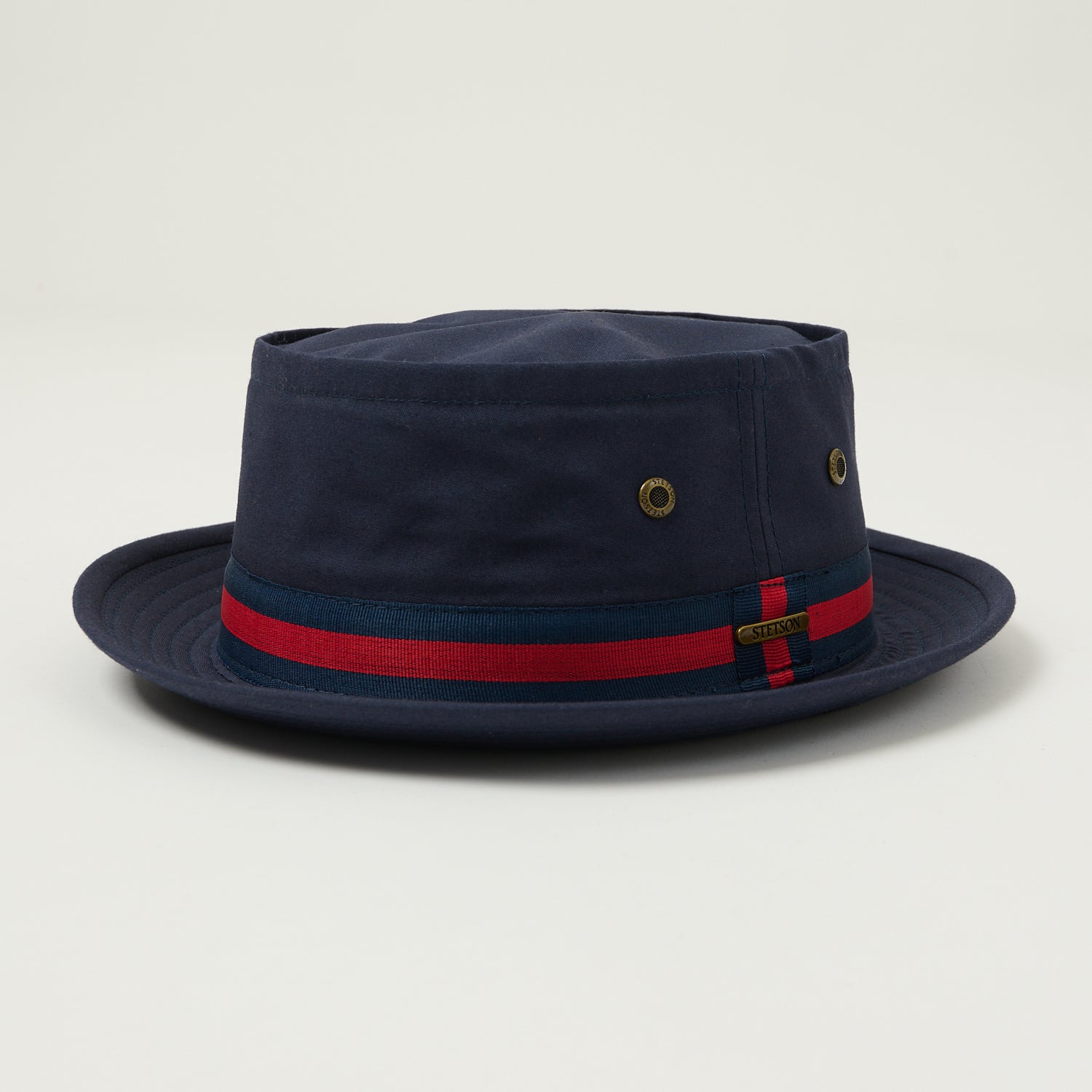 Stetson Classic Band Pork Pie Hat - Navy
