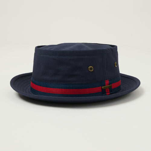 Stetson Classic Band Pork Pie Hat - Navy