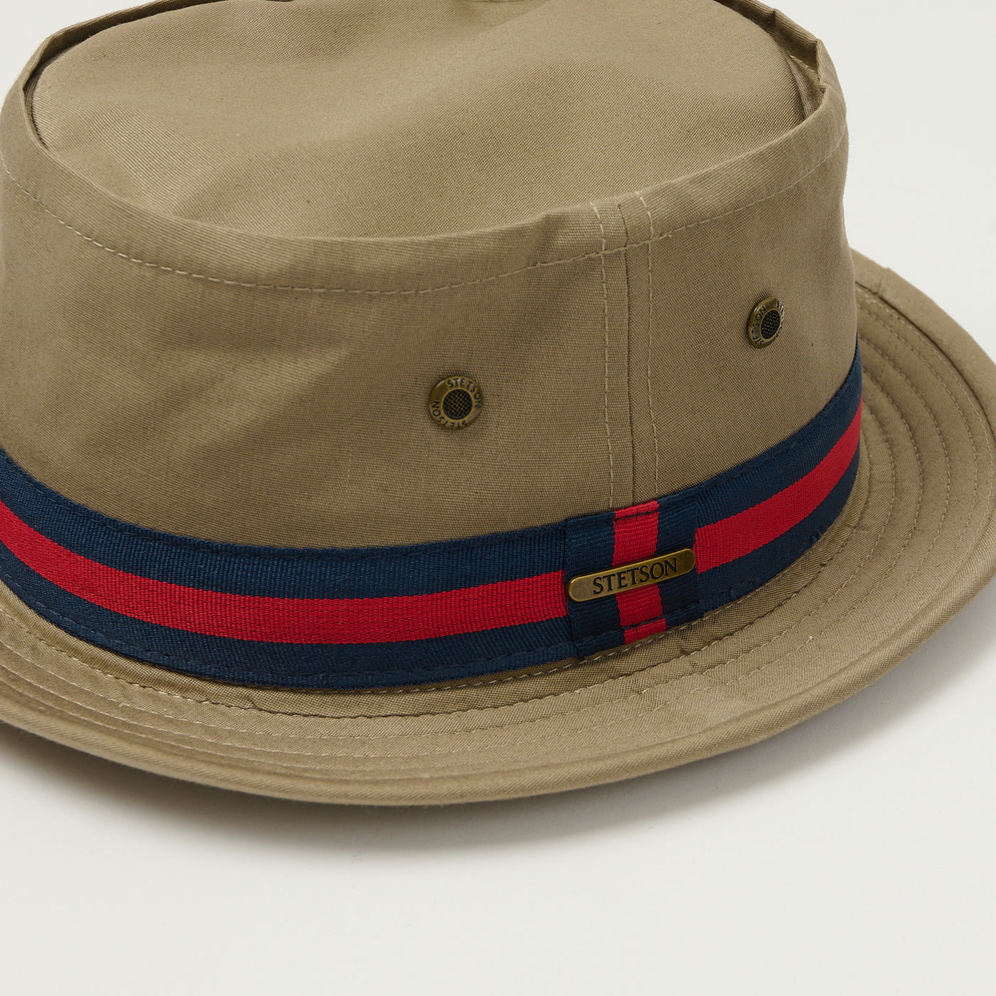 Stetson Classic Band Pork Pie Hat - Beige