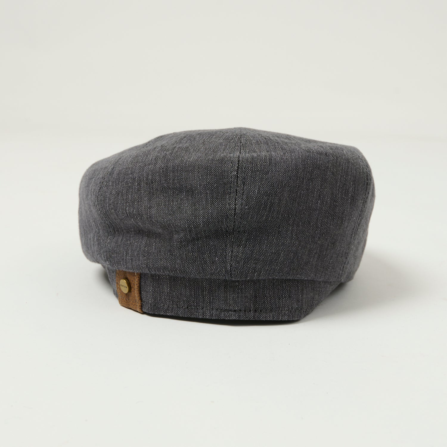 Stetson Hatteras Linen Flat Cap - Grey