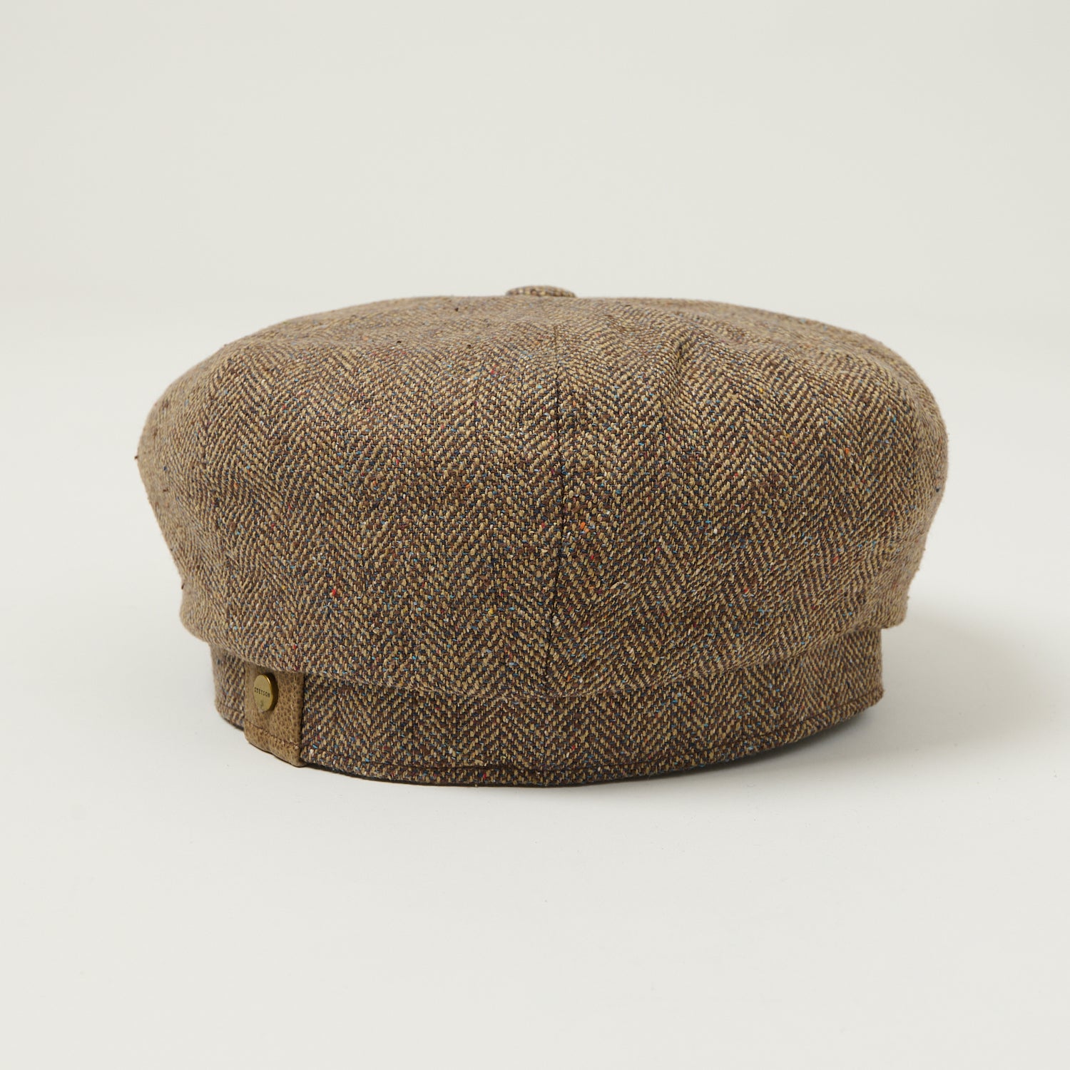 Stetson Silk Herringbone Hatteras - Brown Melange