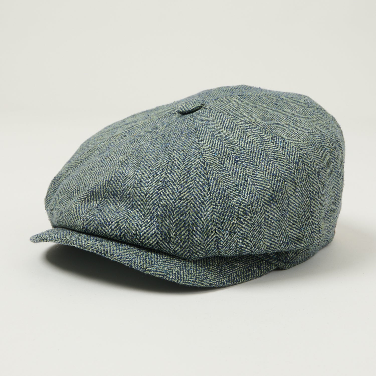 Stetson Silk Herringbone Hatteras - Blue Melange