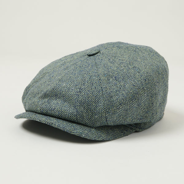 Stetson Hatteras Silk Herringbone - Blue Melange