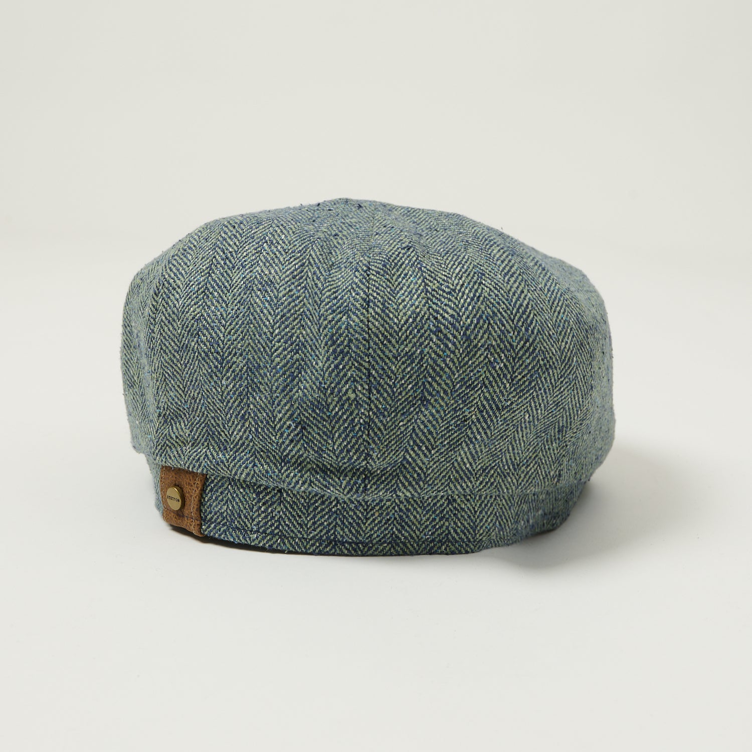 Stetson Silk Herringbone Hatteras - Blue Melange