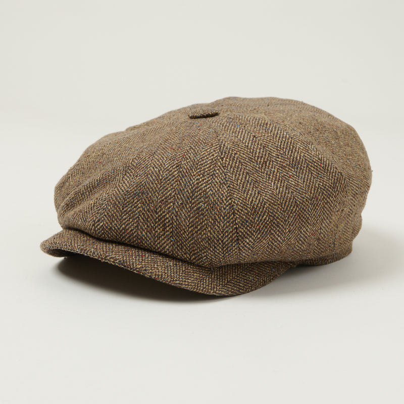 Stetson Hatteras Silk Herringbone - Brown Melange
