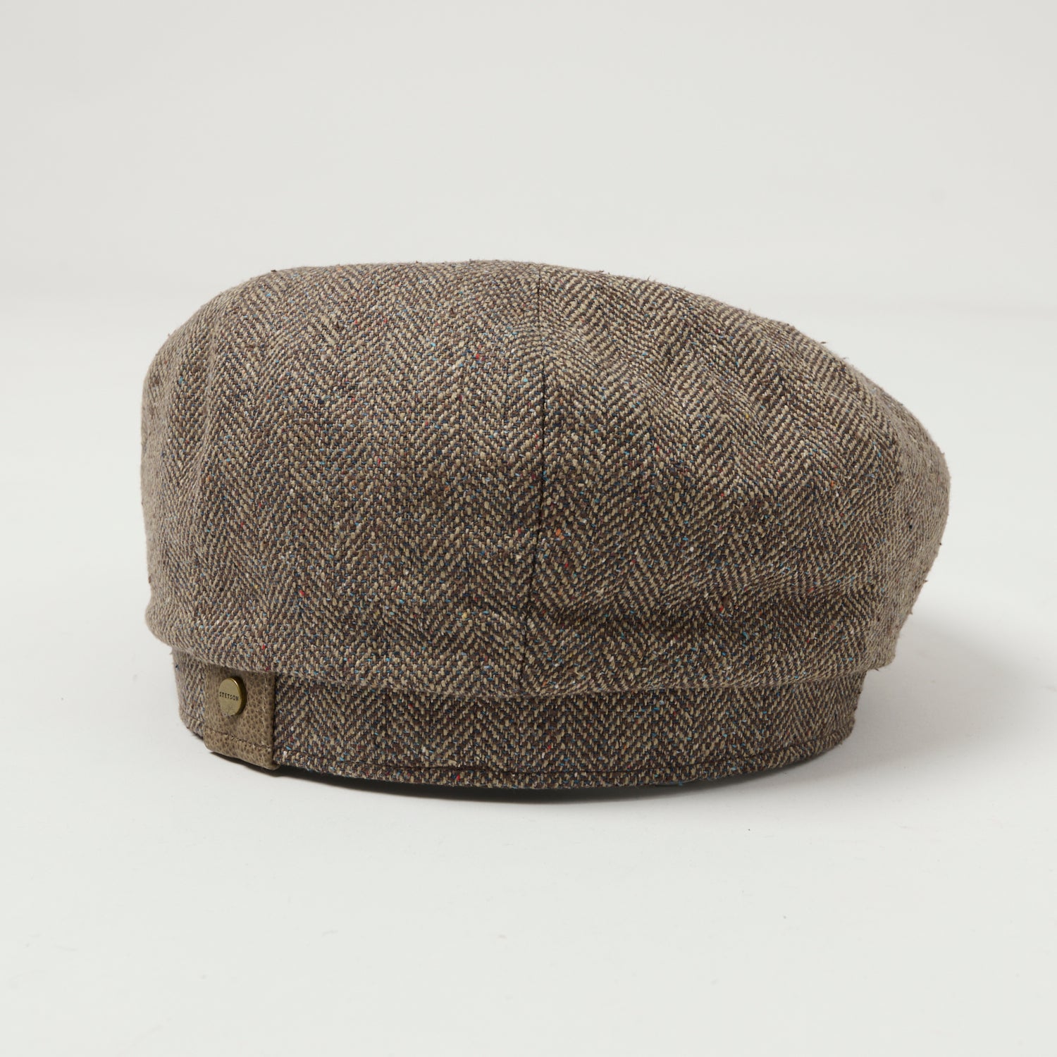 Stetson Silk Herringbone Hatteras - Brown/Beige