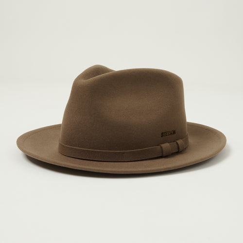 Stetson Soft Felt Fedora - Brown
