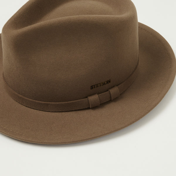 Stetson Soft Felt Fedora - Brown