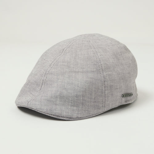 Stetson 'Texas' Just Linen Flat Cap - Grey