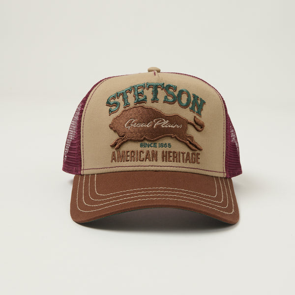 Stetson 'Great Plains' Trucker Cap - Vintage Brown