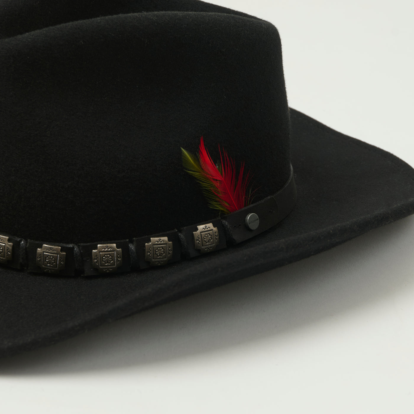Stetson Decorated Wool Felt Western Hat - Black