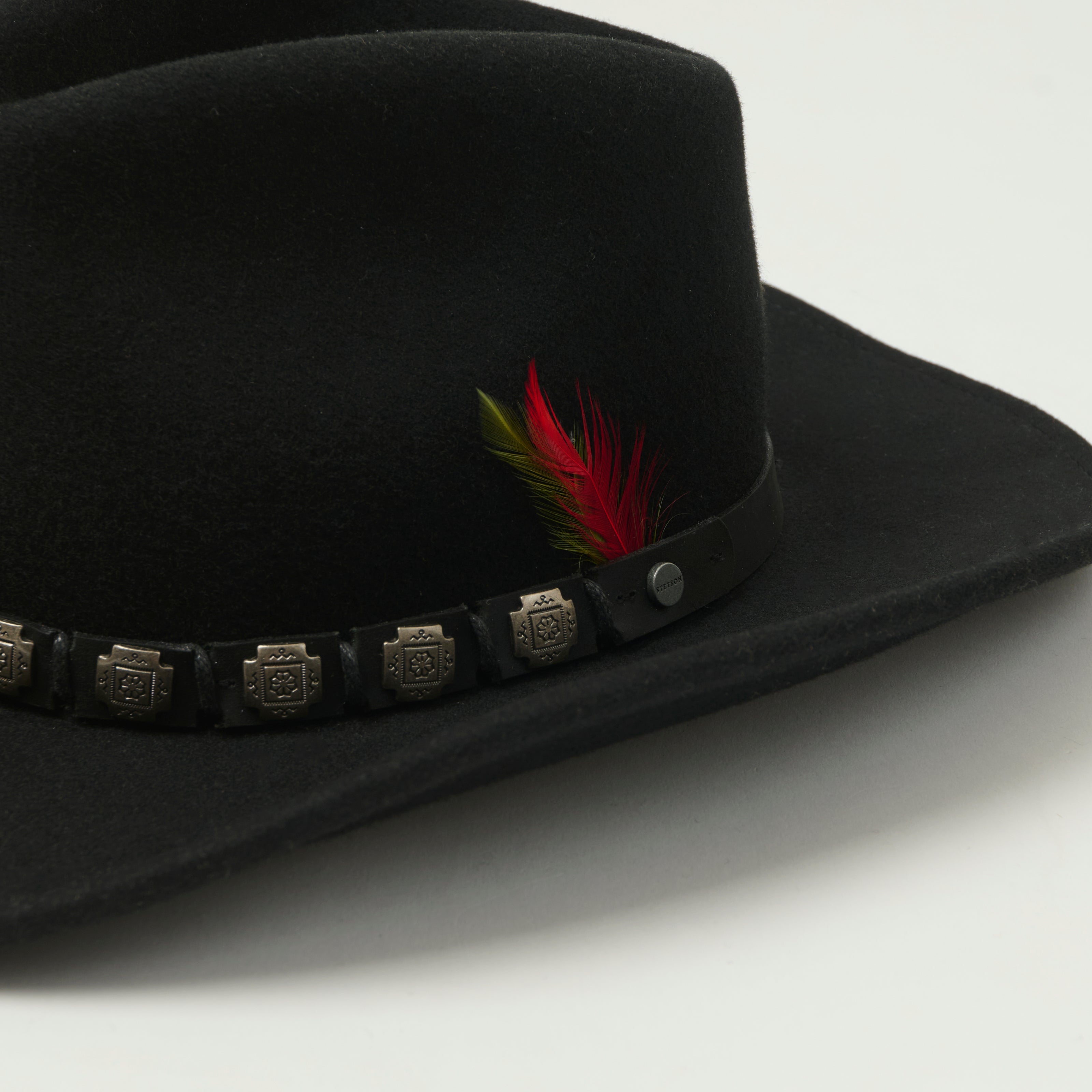 Stetson Decorated Wool Felt Western Hat - Black