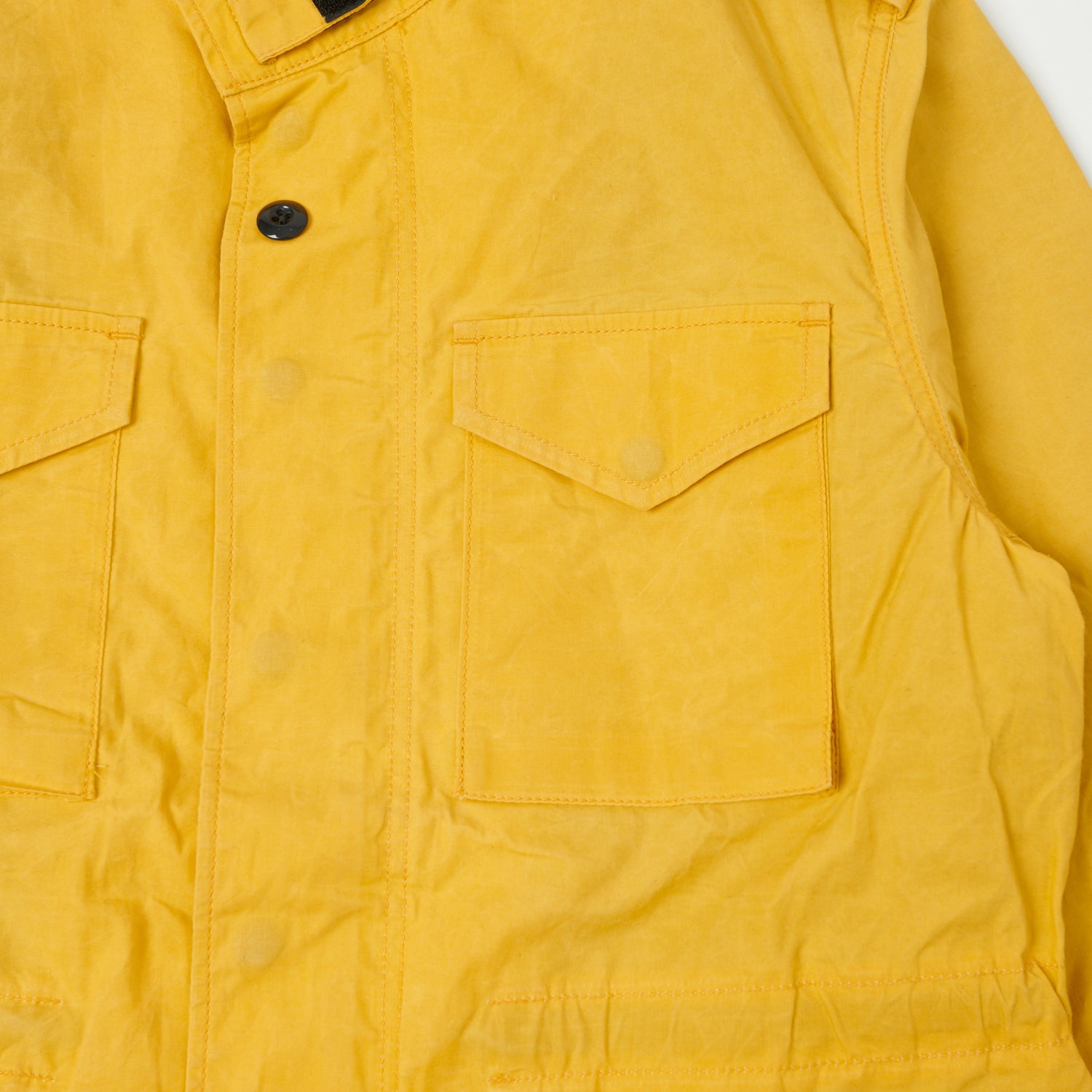 Studio D'artisan 4377 Waxed Cotton M-65 Field Jacket - Yellow | SON OF ...