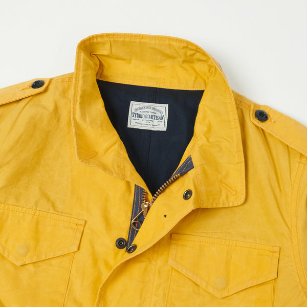 Studio D'artisan 4377 Waxed Cotton M-65 Field Jacket - Yellow