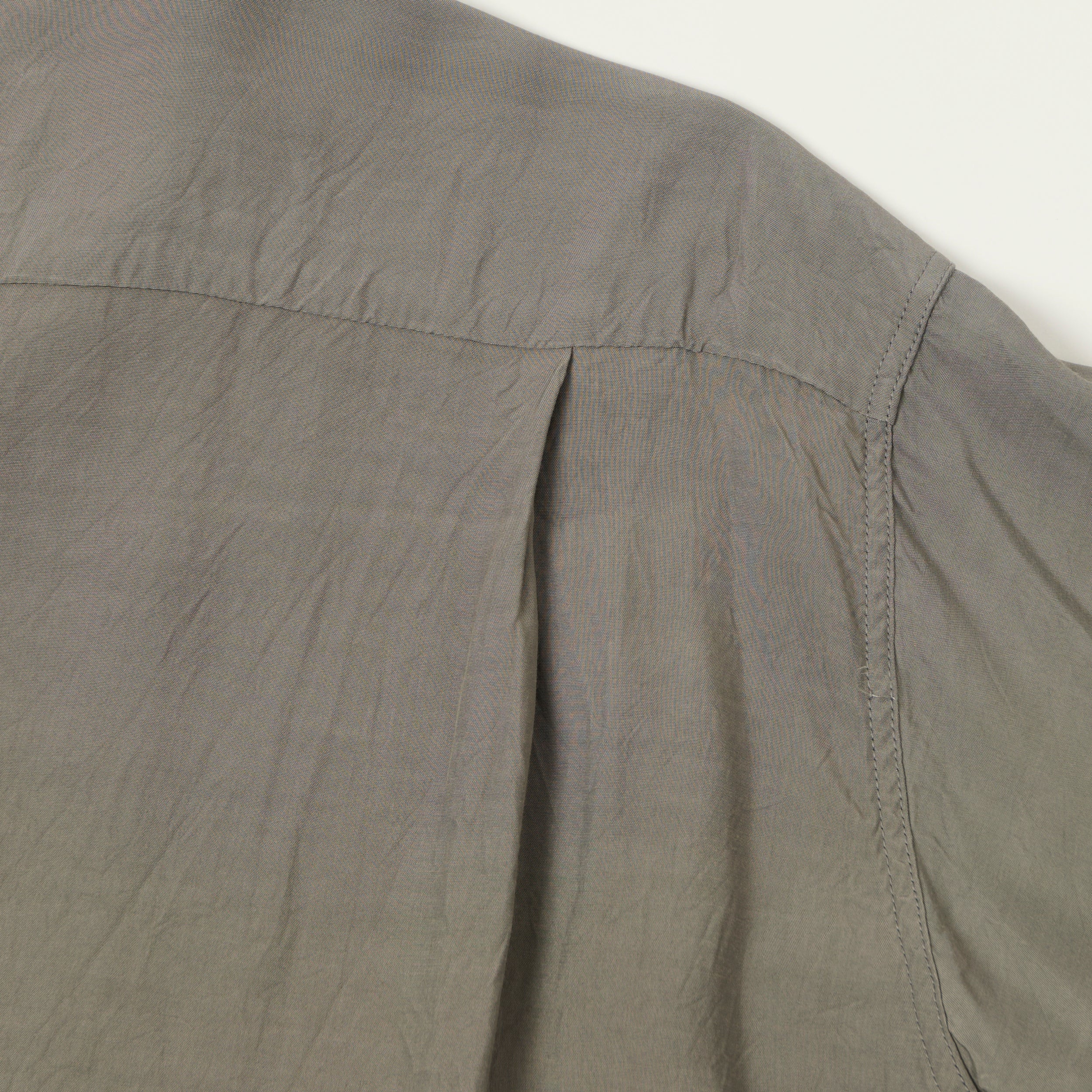 Style Eyes Short Sleeve Rayon Bowling Shirt - Grey