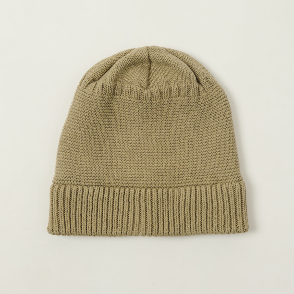 Sublime Cotton Knit Watch Cap - Beige