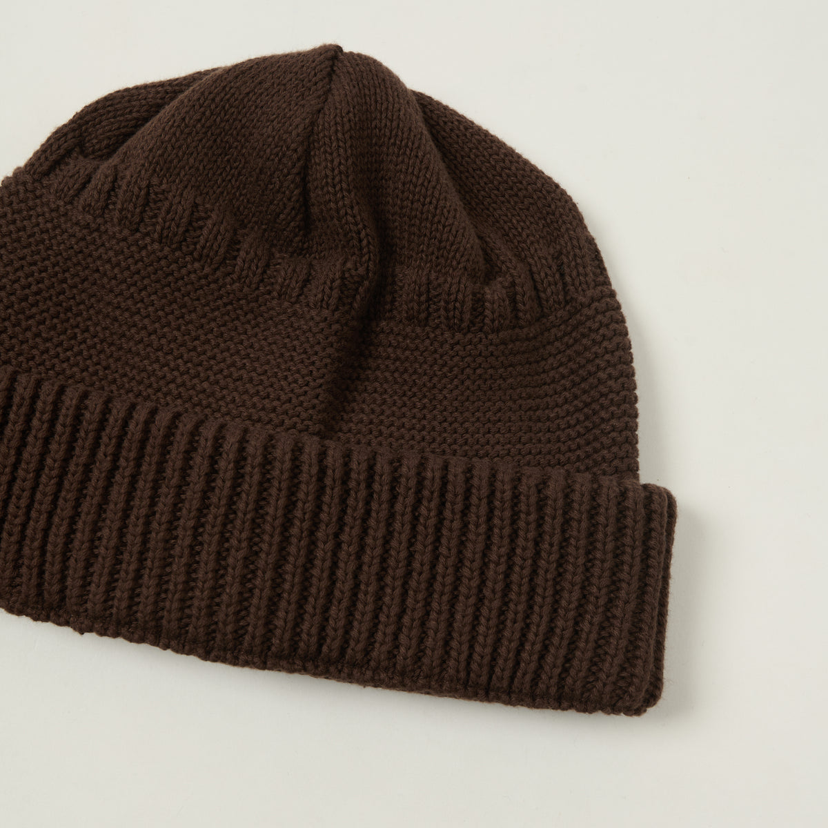 Sublime Cotton Knit Watch Cap - Brown