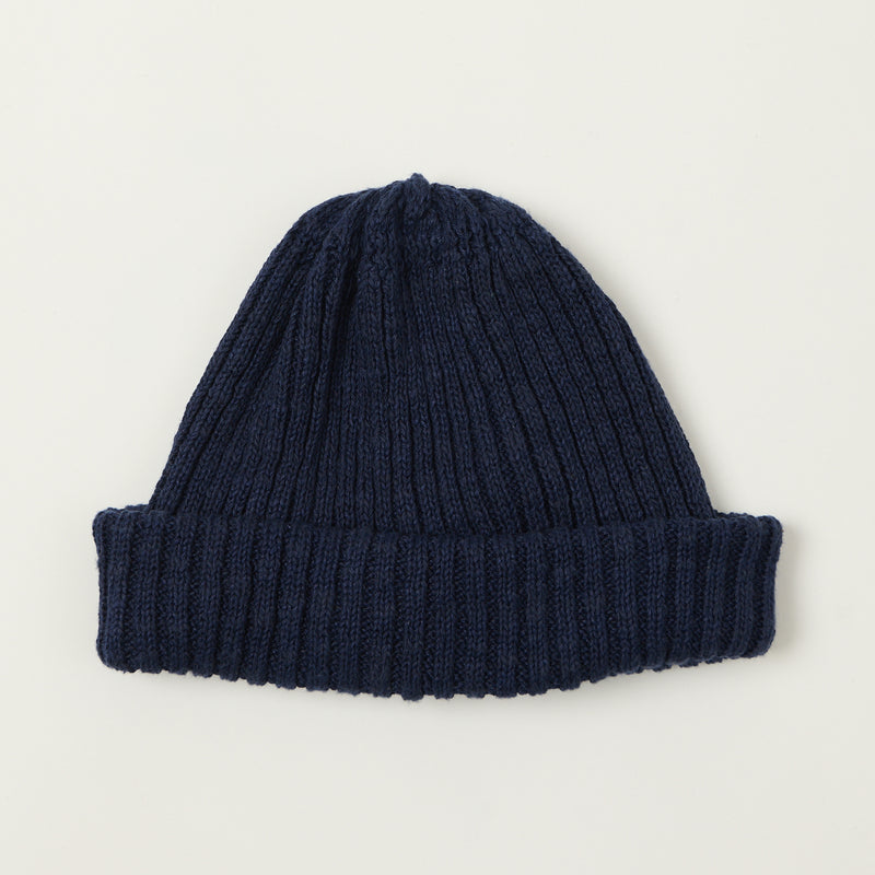 Sublime Cotton Linen Watch Cap - Navy