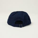 Sublime Long Brim 6 Panel Cap - Indigo Sashiko
