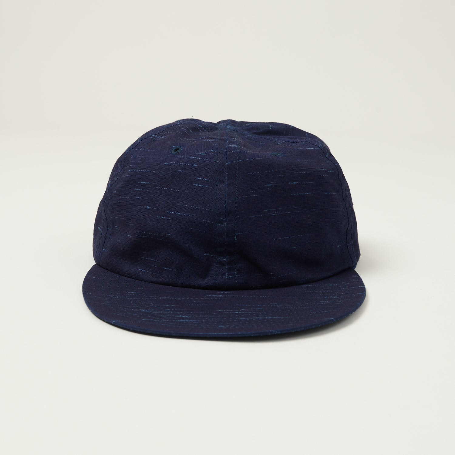 Sublime Long Brim 6 Panel Cap - Indigo Sazanami