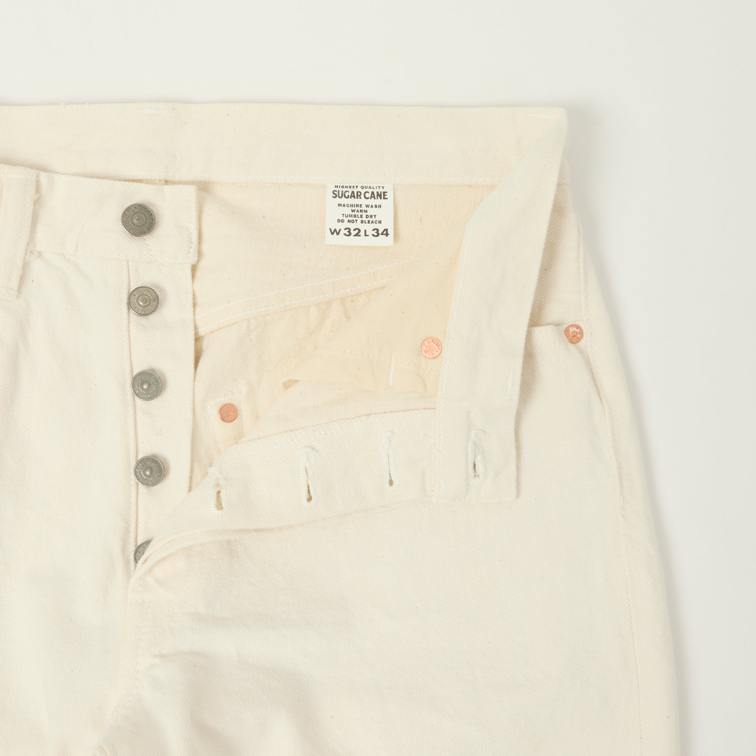 Sugar Cane 1947 Model 13oz Regular Straight Jean - Ecru – SON OF A