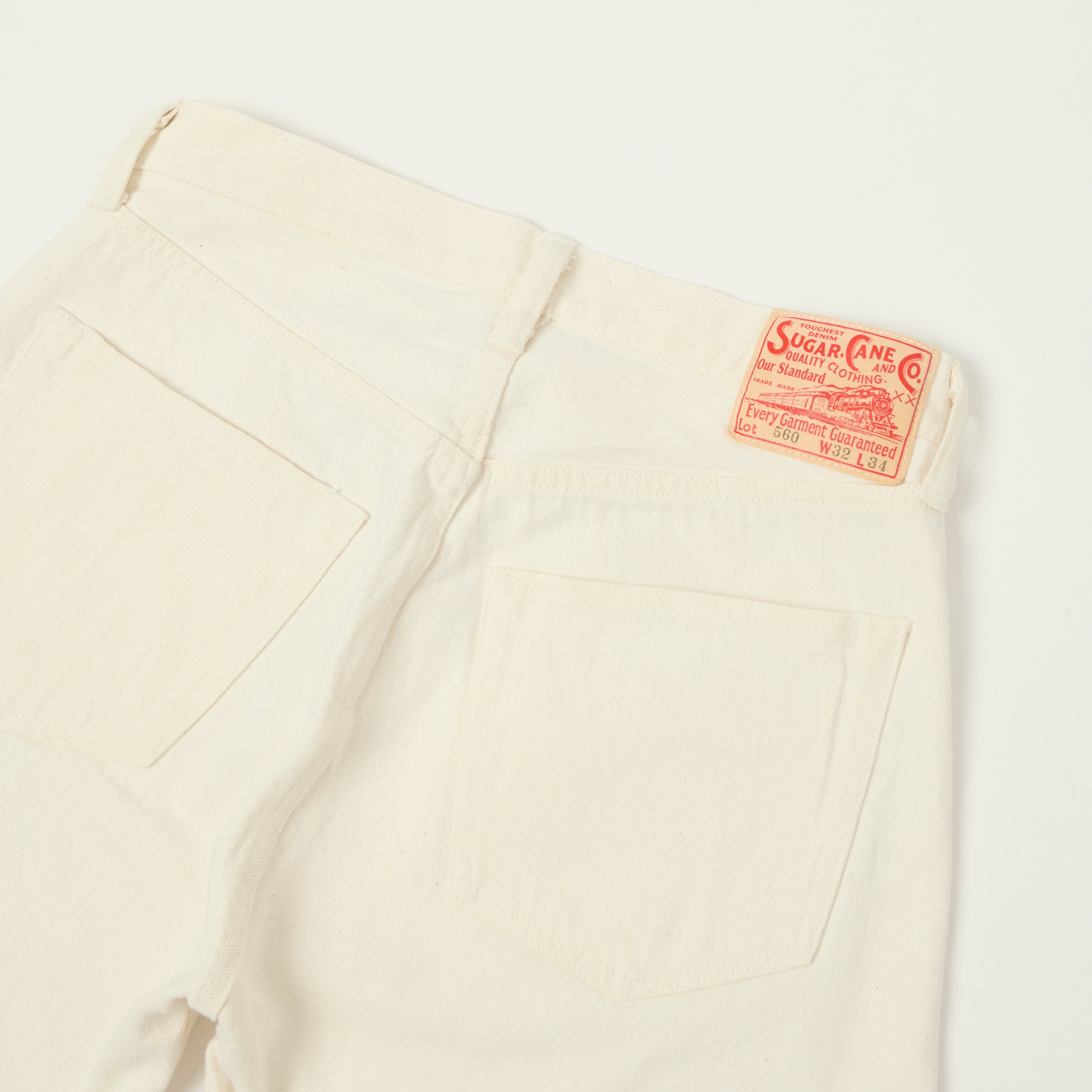 Sugar Cane 1947 Model 13oz Regular Straight Jean - Ecru