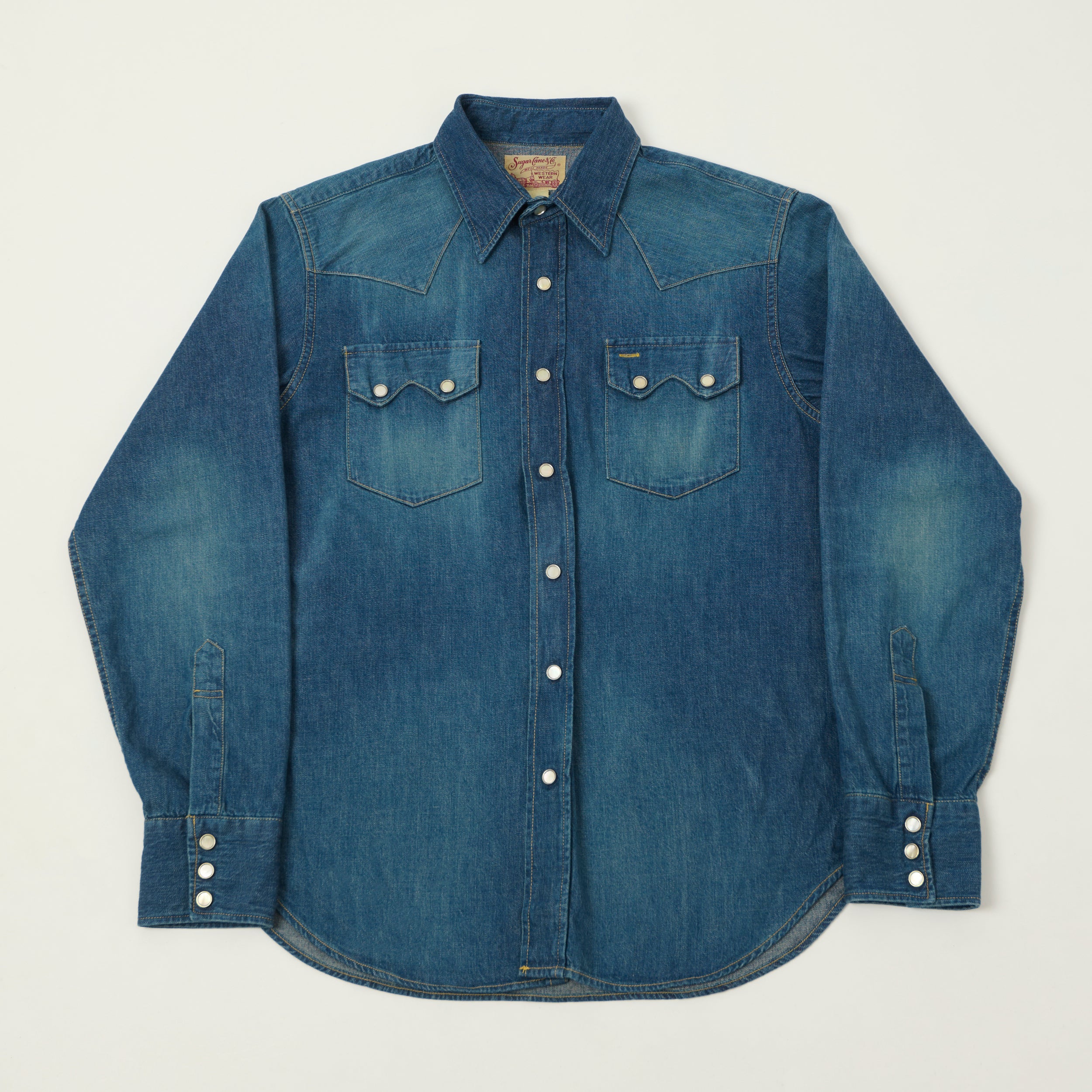 トップス SUGAR CANE - EMB'D WORK SHIRTS Sugar Cane Denim Work Shirt - One Wash – SON OF A STAG