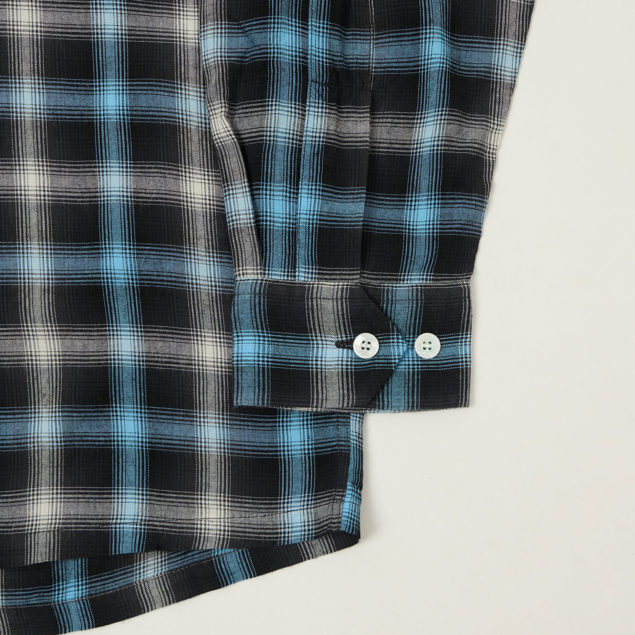 Sugar Cane Rayon Check Open Shirt - Blue – SON OF A STAG