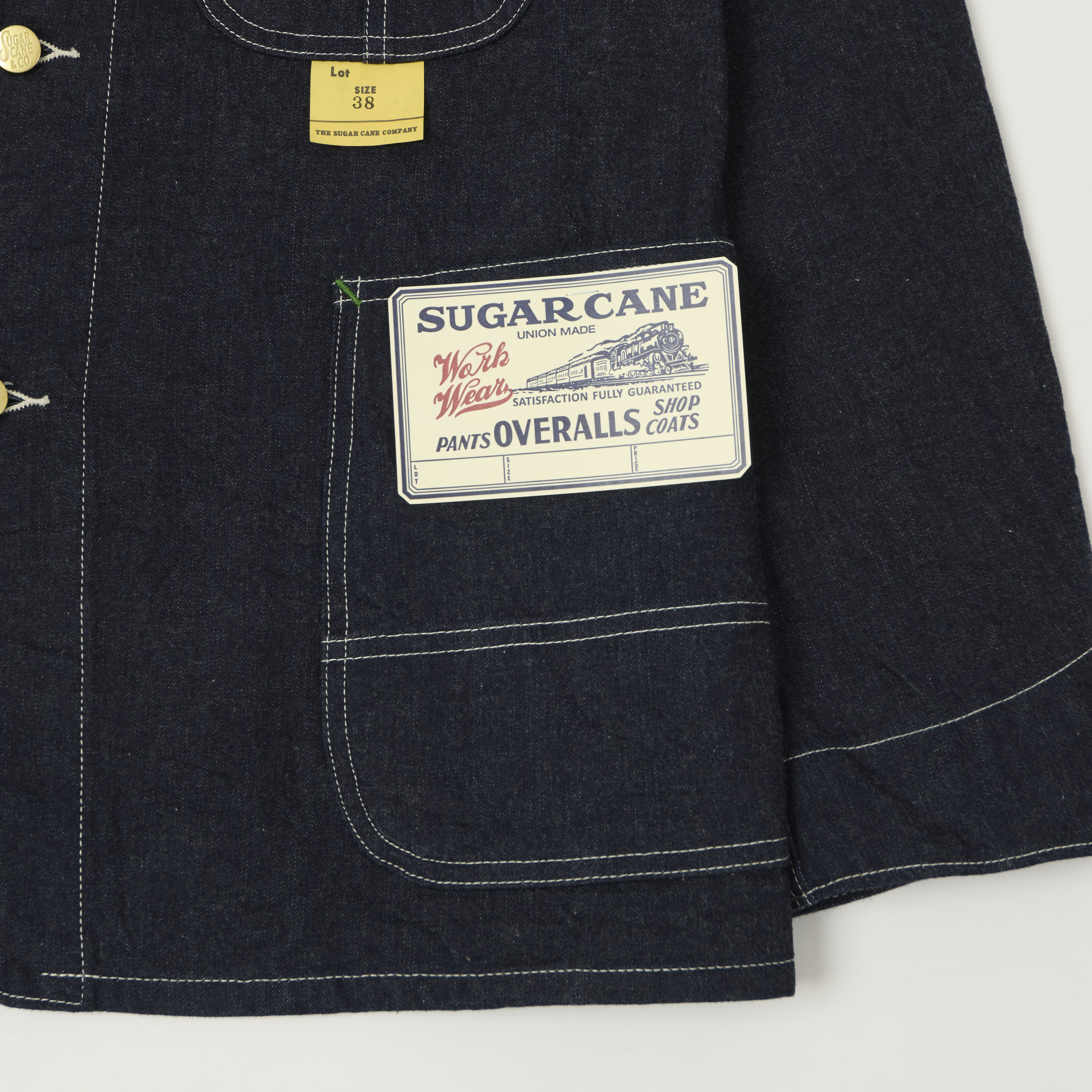 Sugar Cane 11oz. Denim Work Coat - One Wash