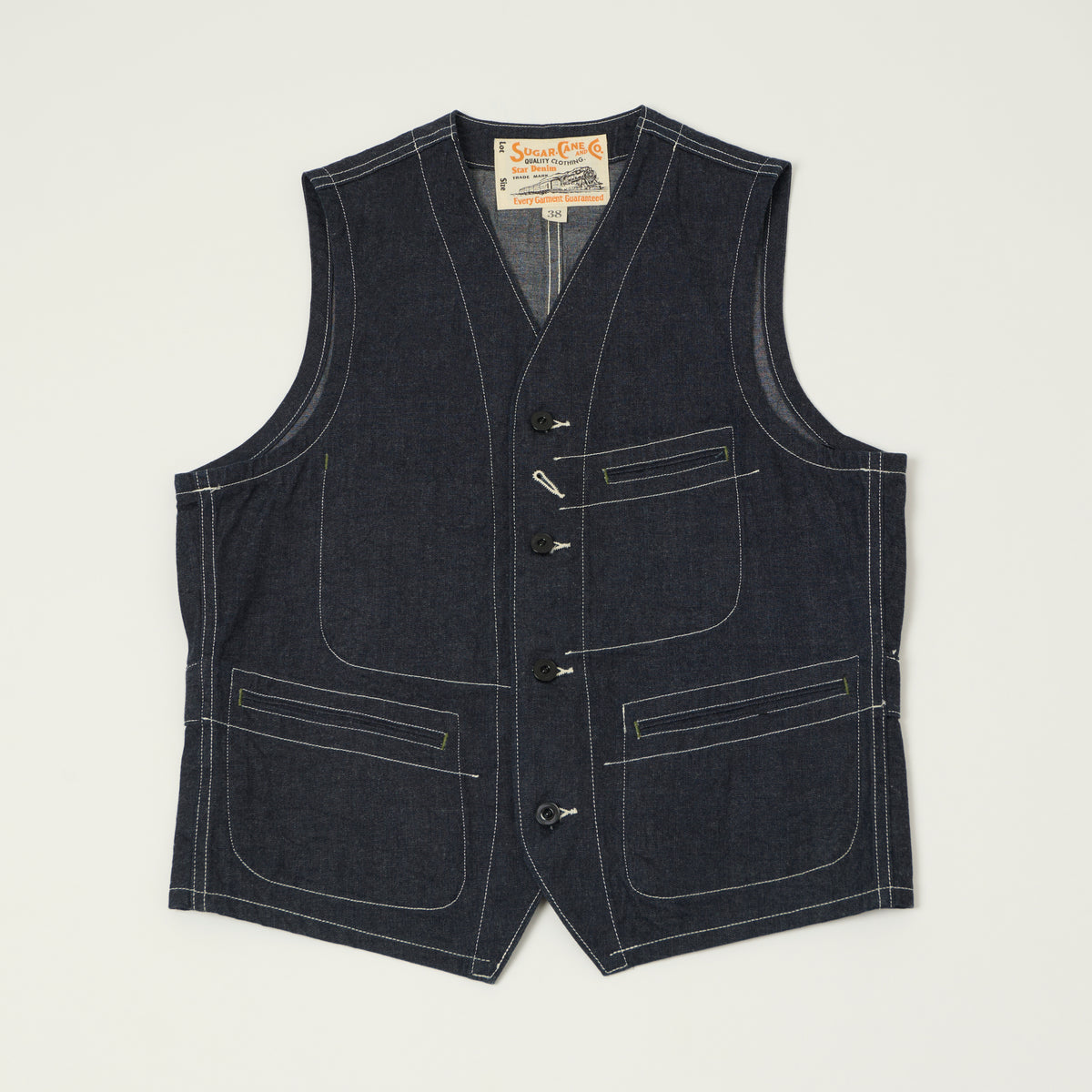 Sugar Cane 11oz Denim Work Vest - One Wash – SON OF A STAG
