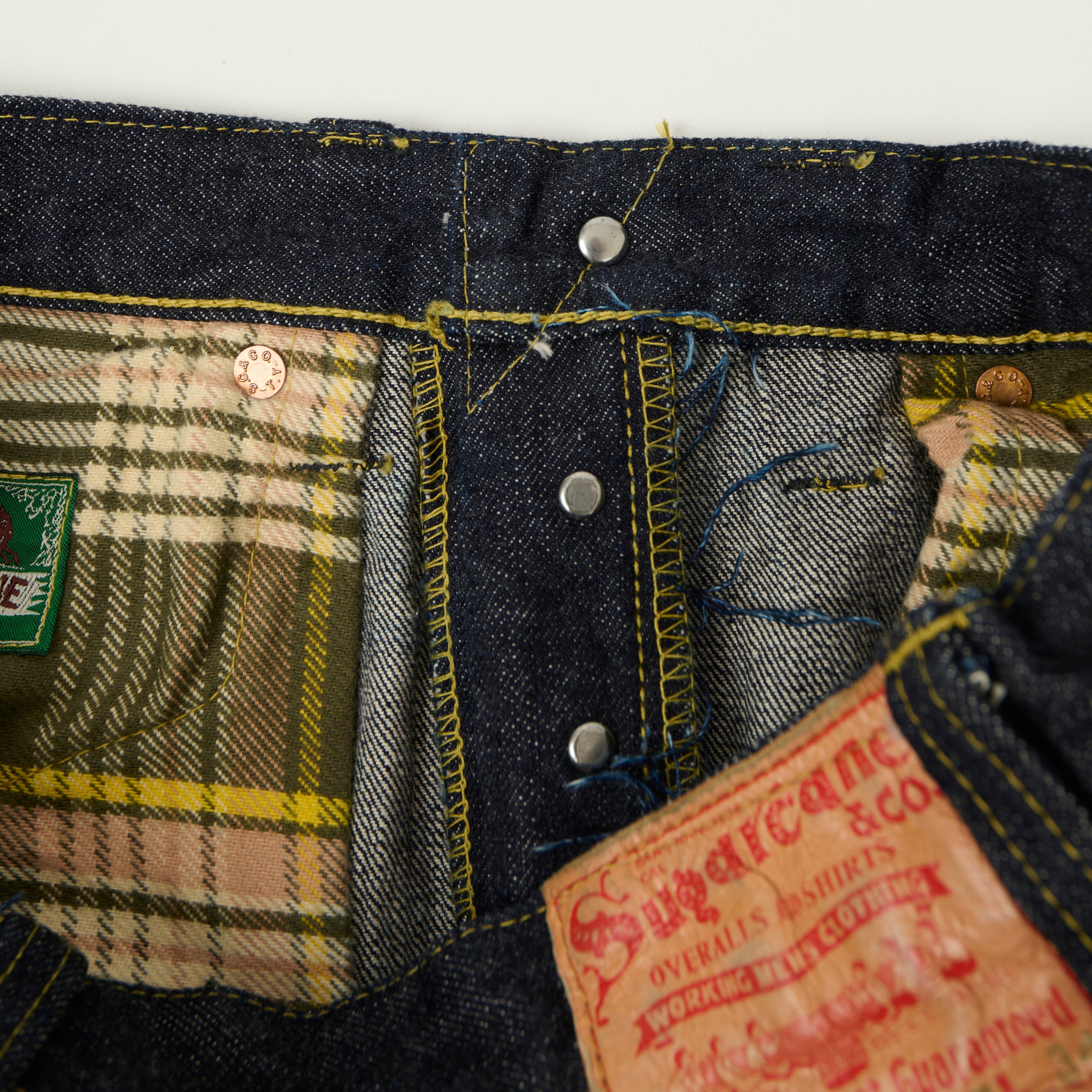 【SUGAR CANE】“1940’s SPECIAL” Made in USA Sugar Cane '1940's Special' 13.5oz Super Collectables Straight Leg