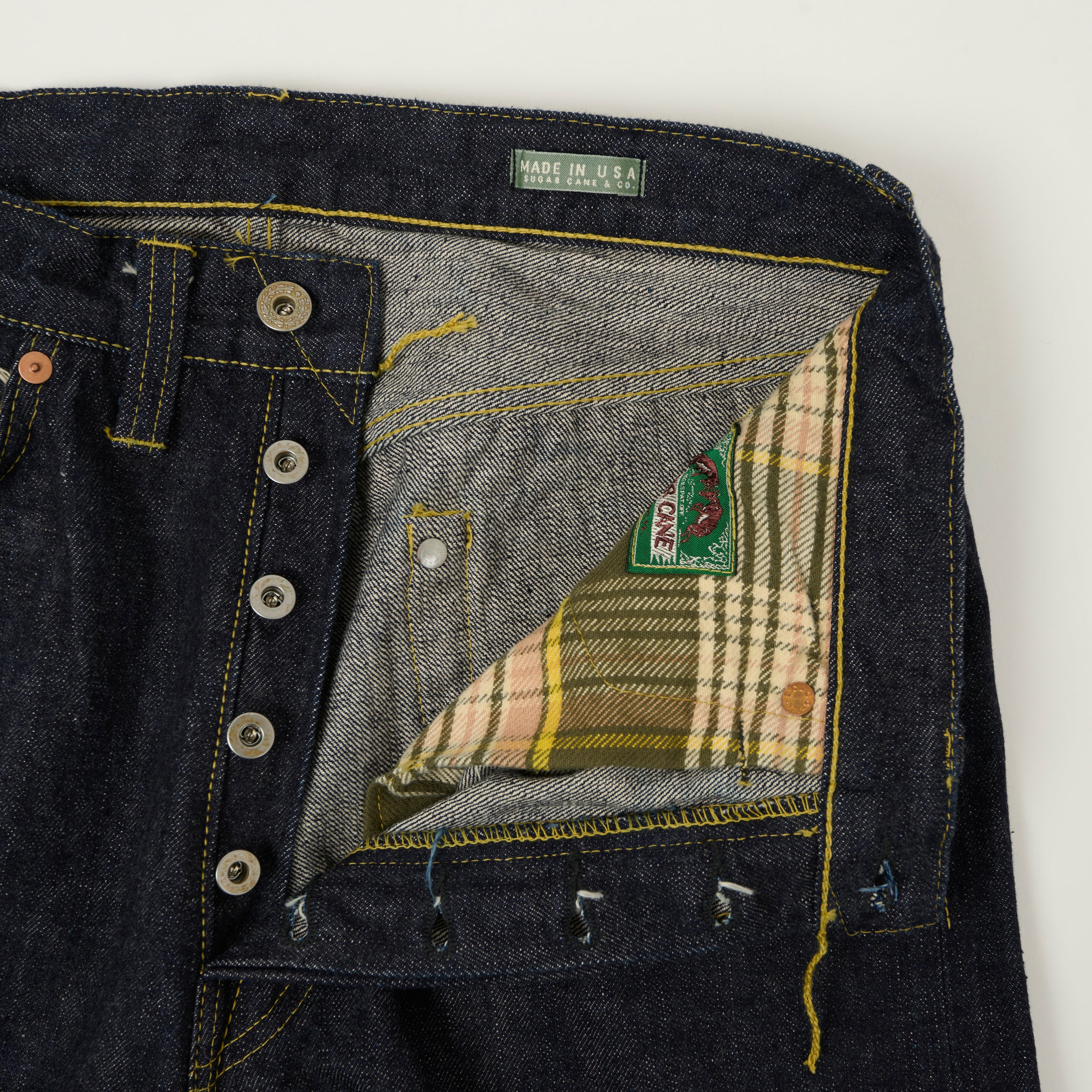 【SUGAR CANE】“1940’s SPECIAL” Made in USA Sugar Cane '1940's Special' 13.5oz Super Collectables Straight Leg