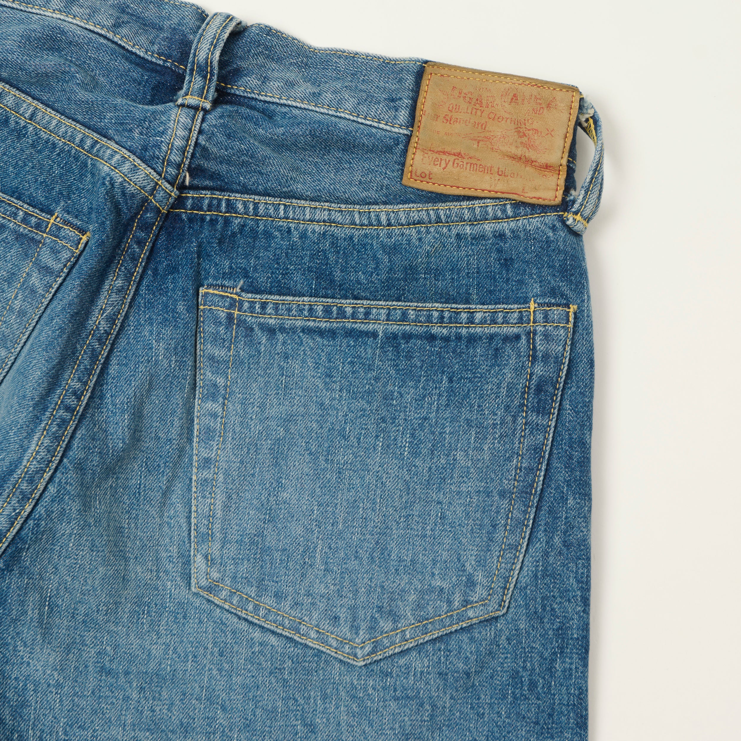 Sugar Cane 1947 Model 14.25oz Regular Straight Jean - Aged Wash