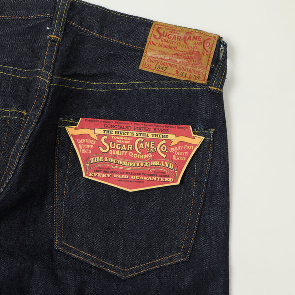 Sugar Cane 1947 Model 14.25oz Regular Straight Jeans - One Wash