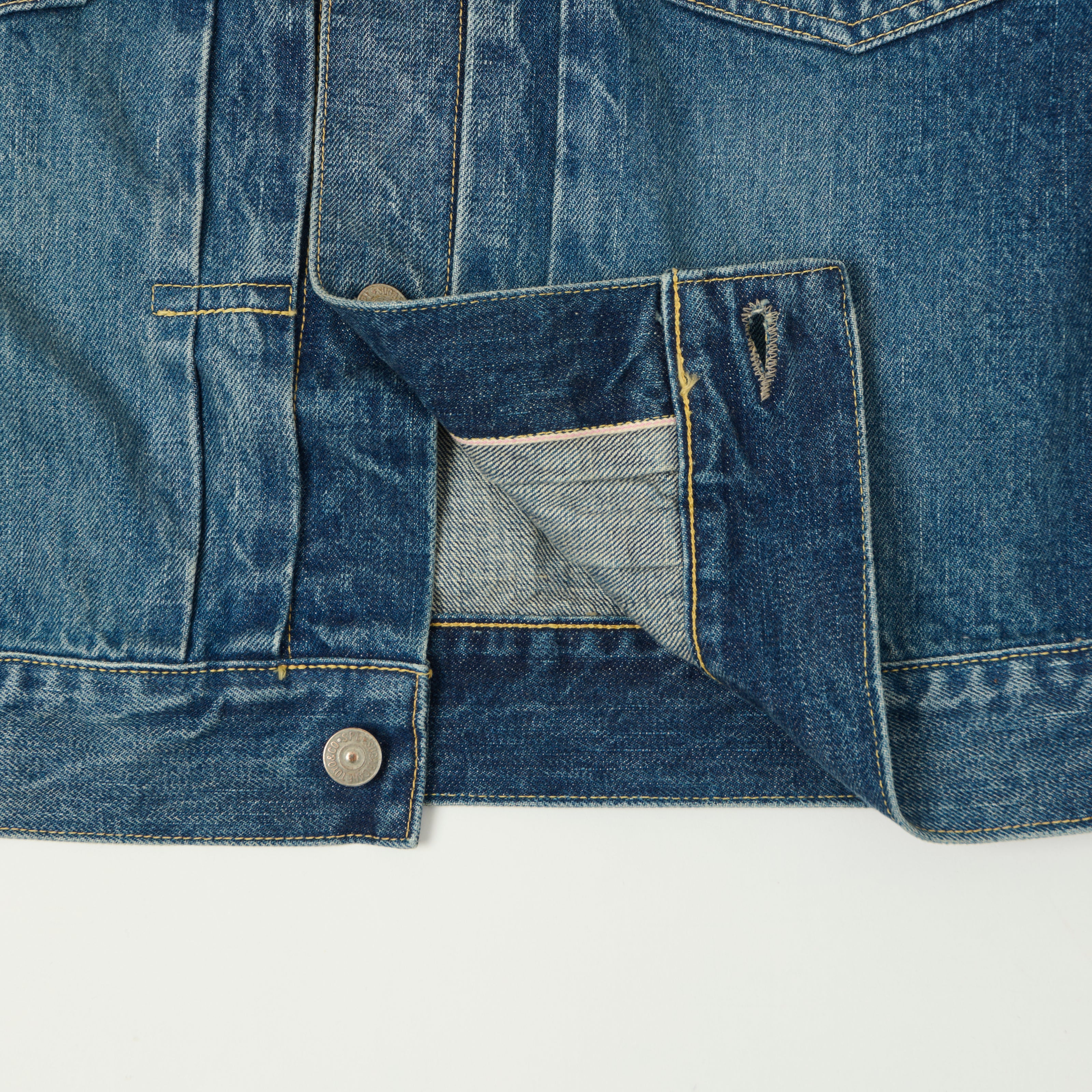 Sugar Cane 1953 Model 14.25oz Type II Denim Jacket - Used Wash