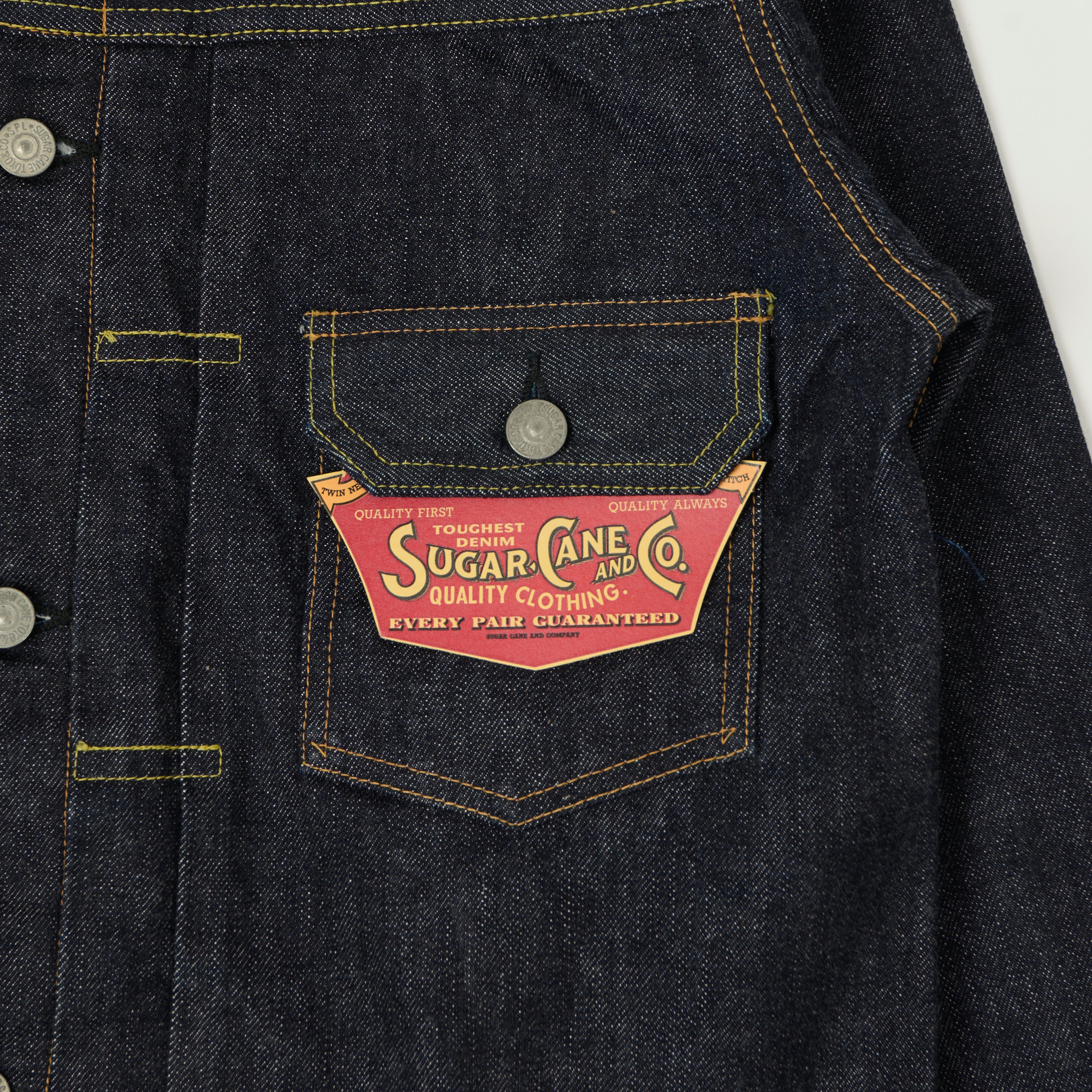 Sugar Cane 1953 Model 14.25oz Type II Denim Jacket - One Wash