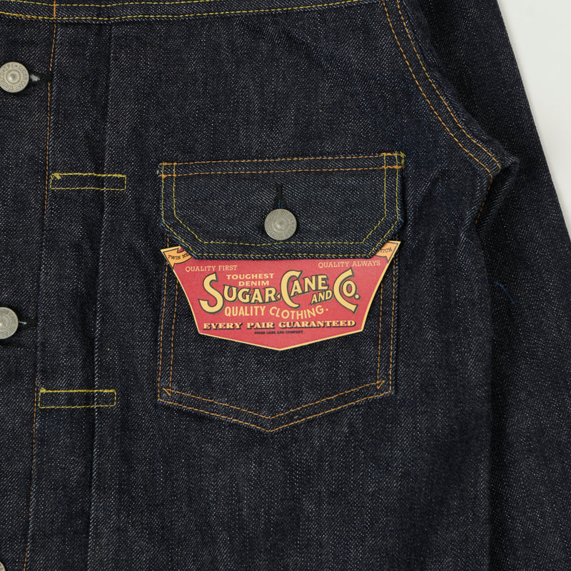 Sugar Cane 1953 Model 14.25oz Type II Denim Jacket - One Wash