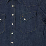 Sugar Cane Denim Western Shirt - Raw