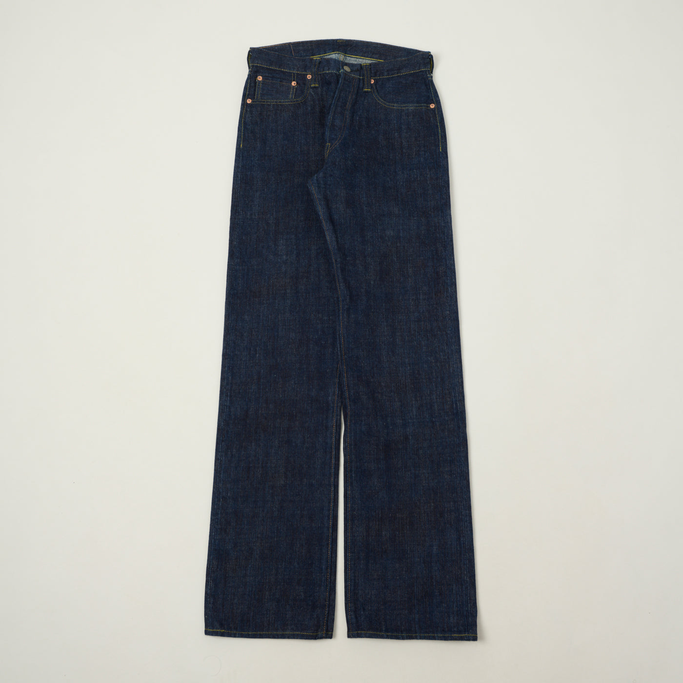Sugar Cane 'Hawaii' 14oz Straight Leg Jeans - One Wash