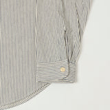 Sugar Cane Hickory Stripe Work Shirt - Grey