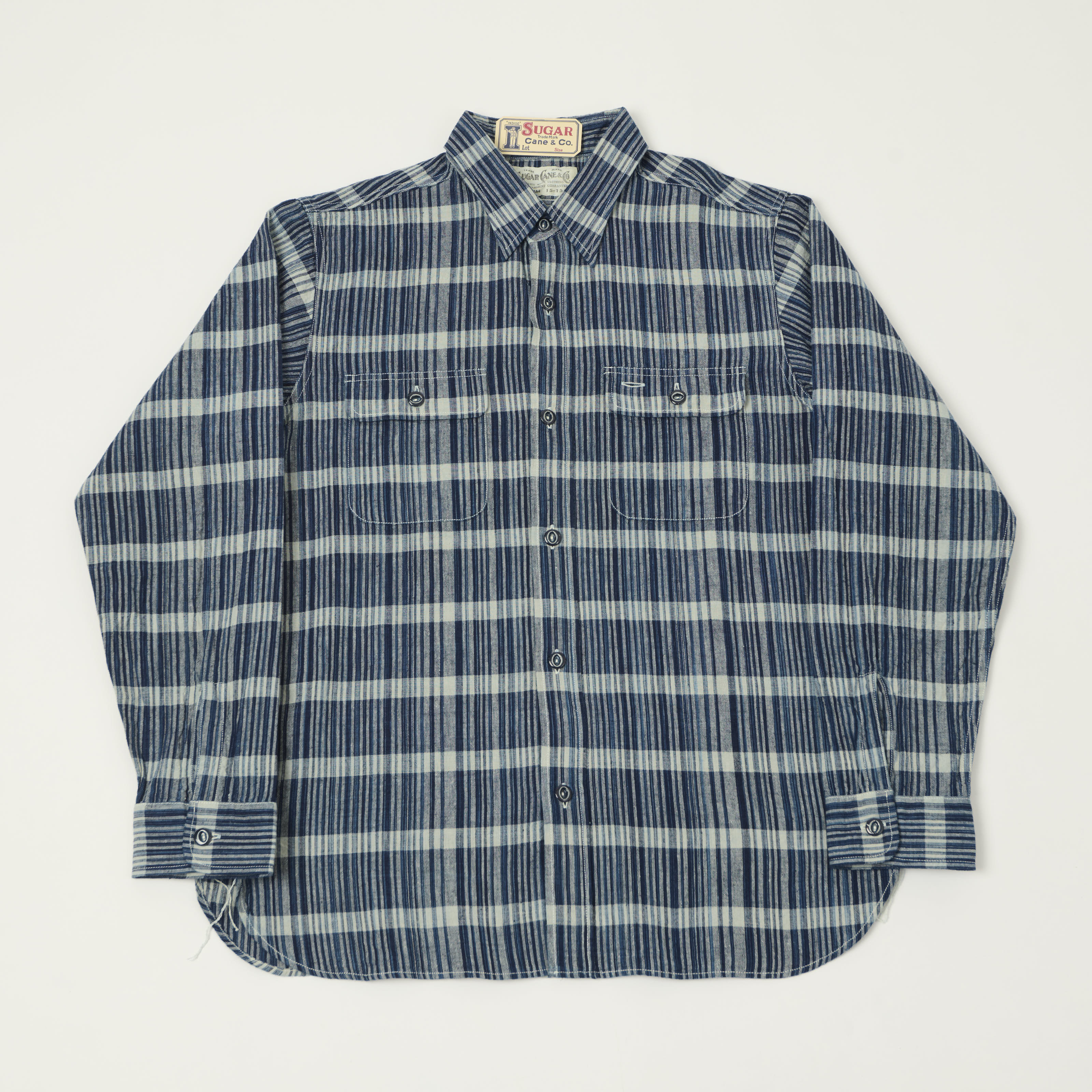 新品未使用　engineered garments work shirt Engineered Garments Plaid Work Shirt - Navy – SON OF A STAG