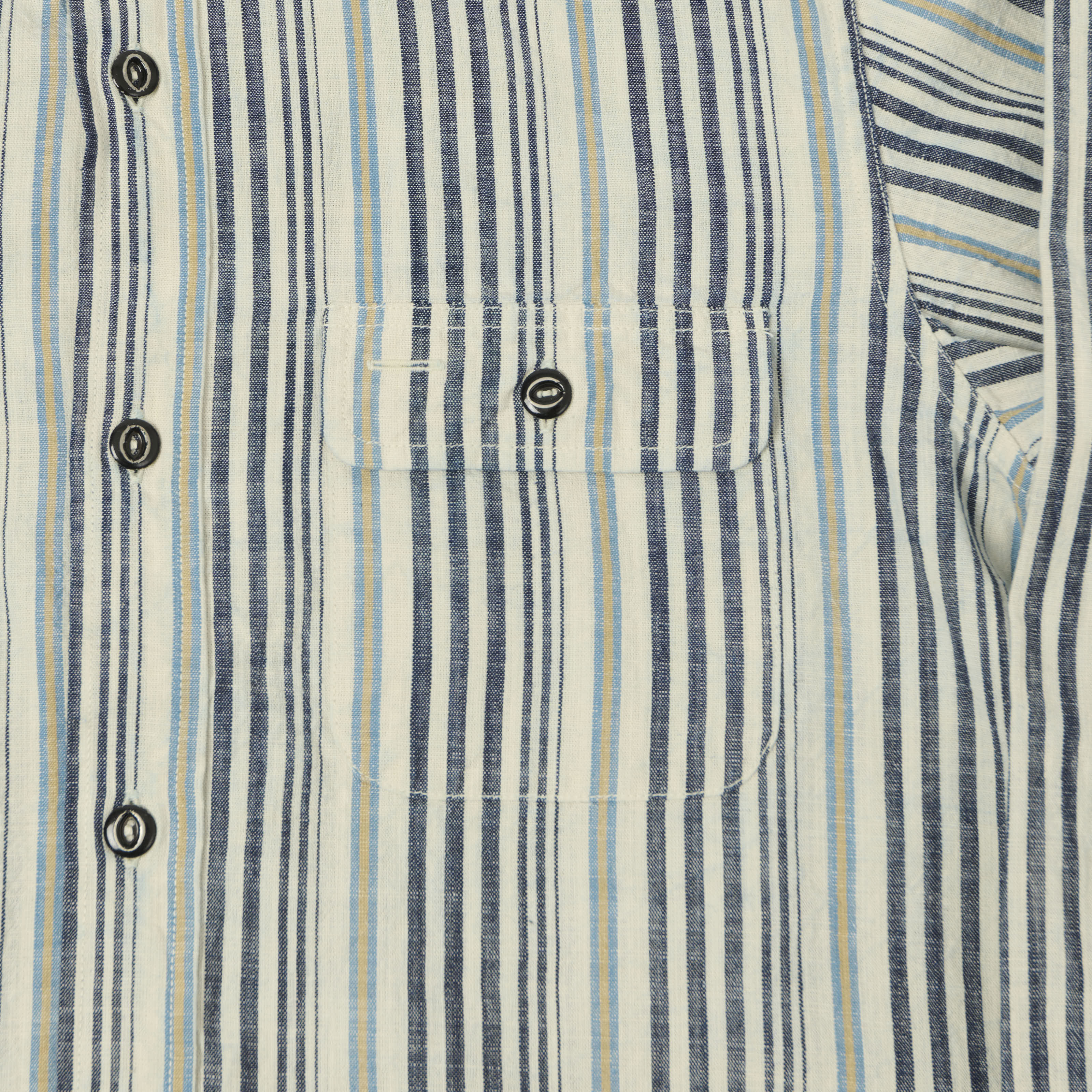 Sugar Cane Indigo Stripe Work Shirt - White – SON OF A STAG