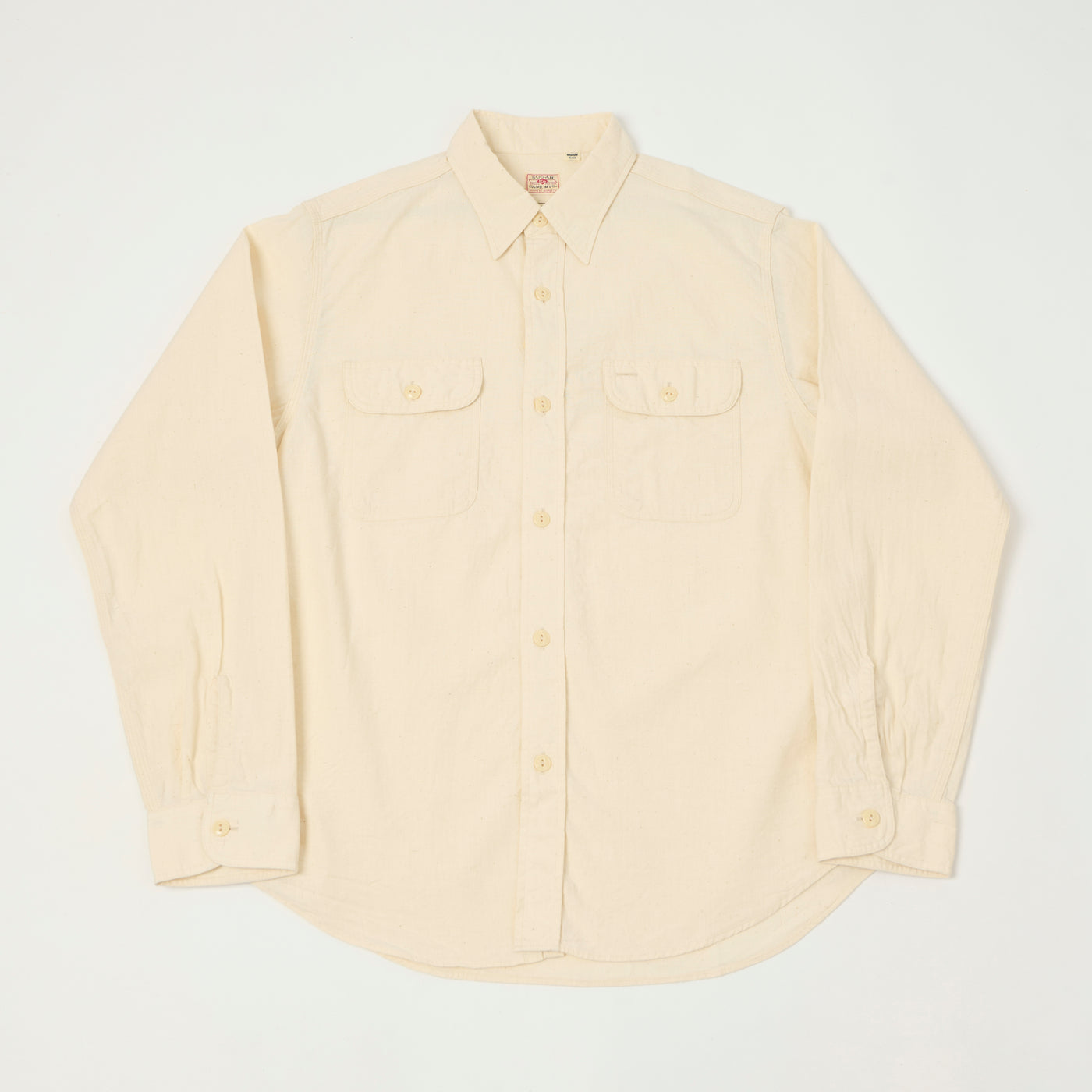 Sugar Cane Chambray Work Shirt - White