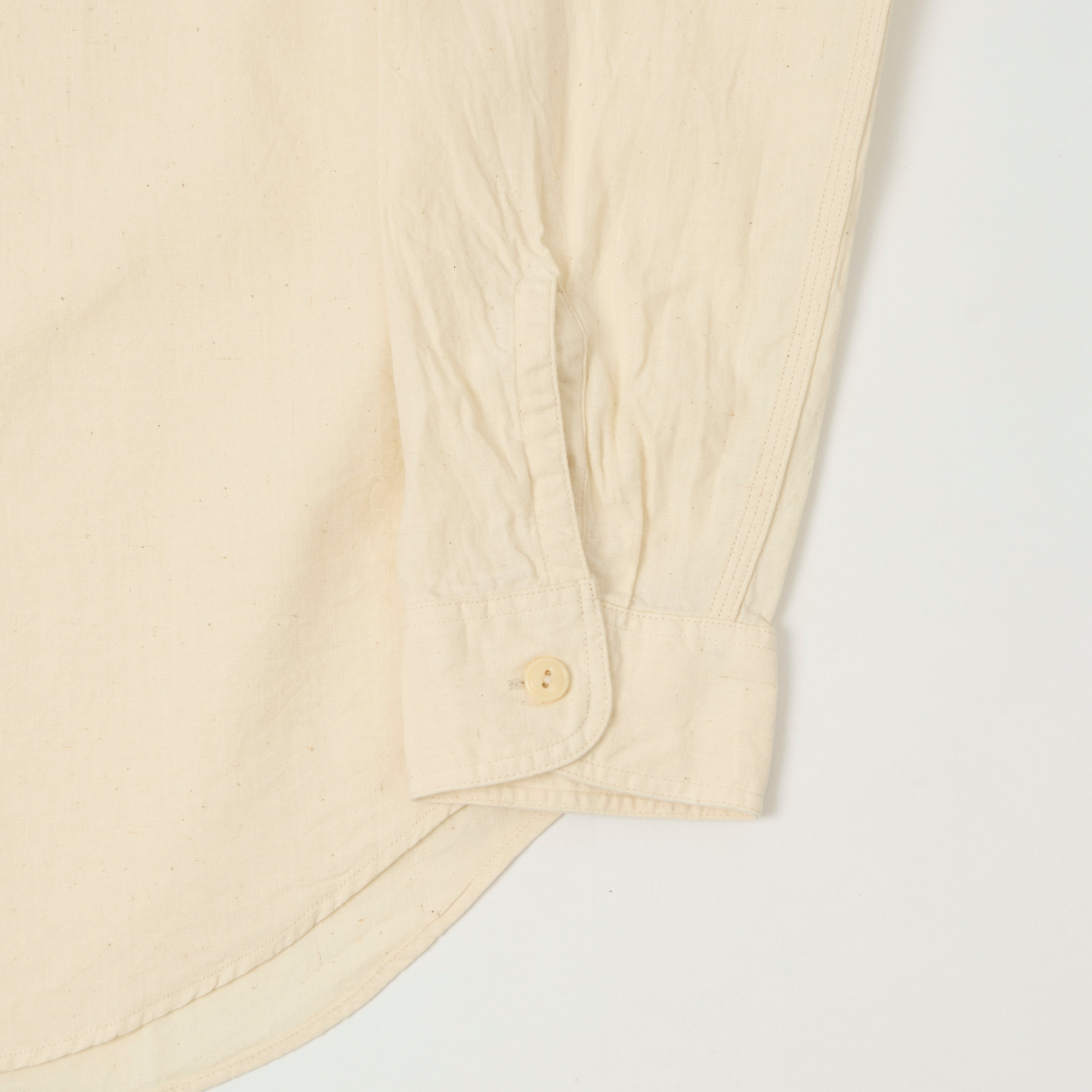Sugar Cane Chambray Work Shirt - White