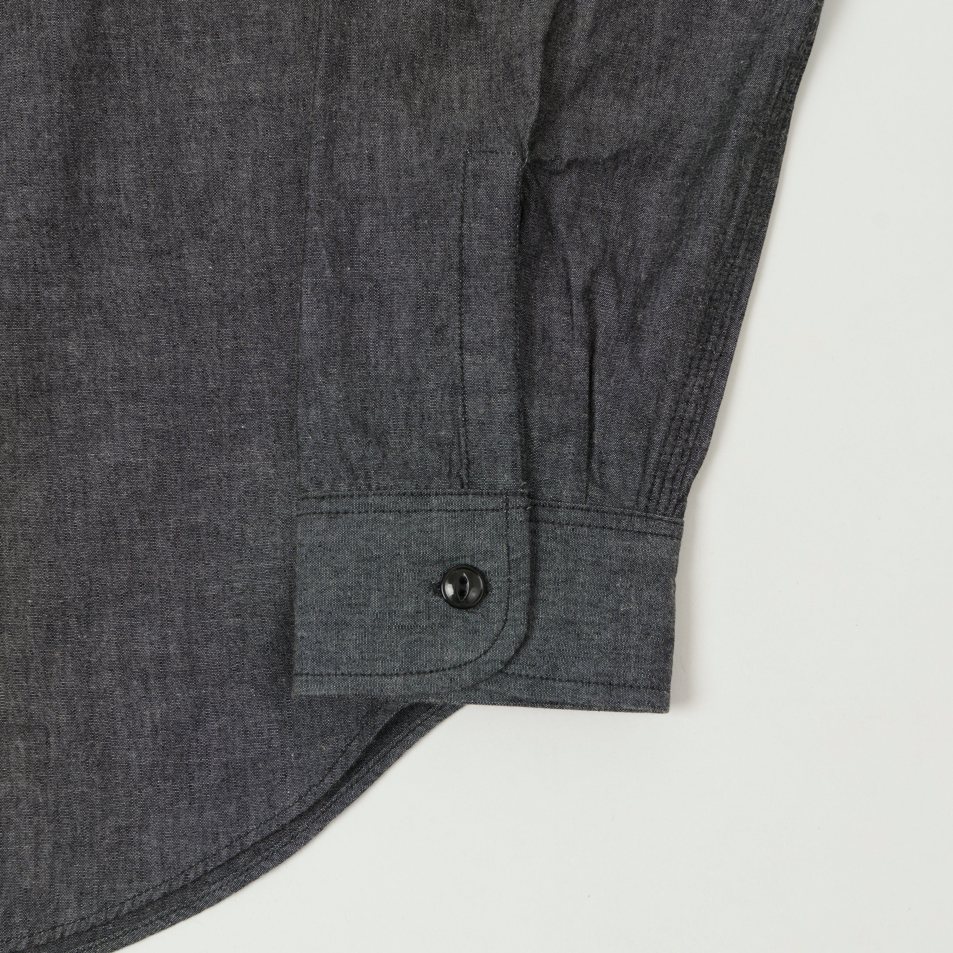 Sugar Cane Chambray Work Shirt - Charcoal