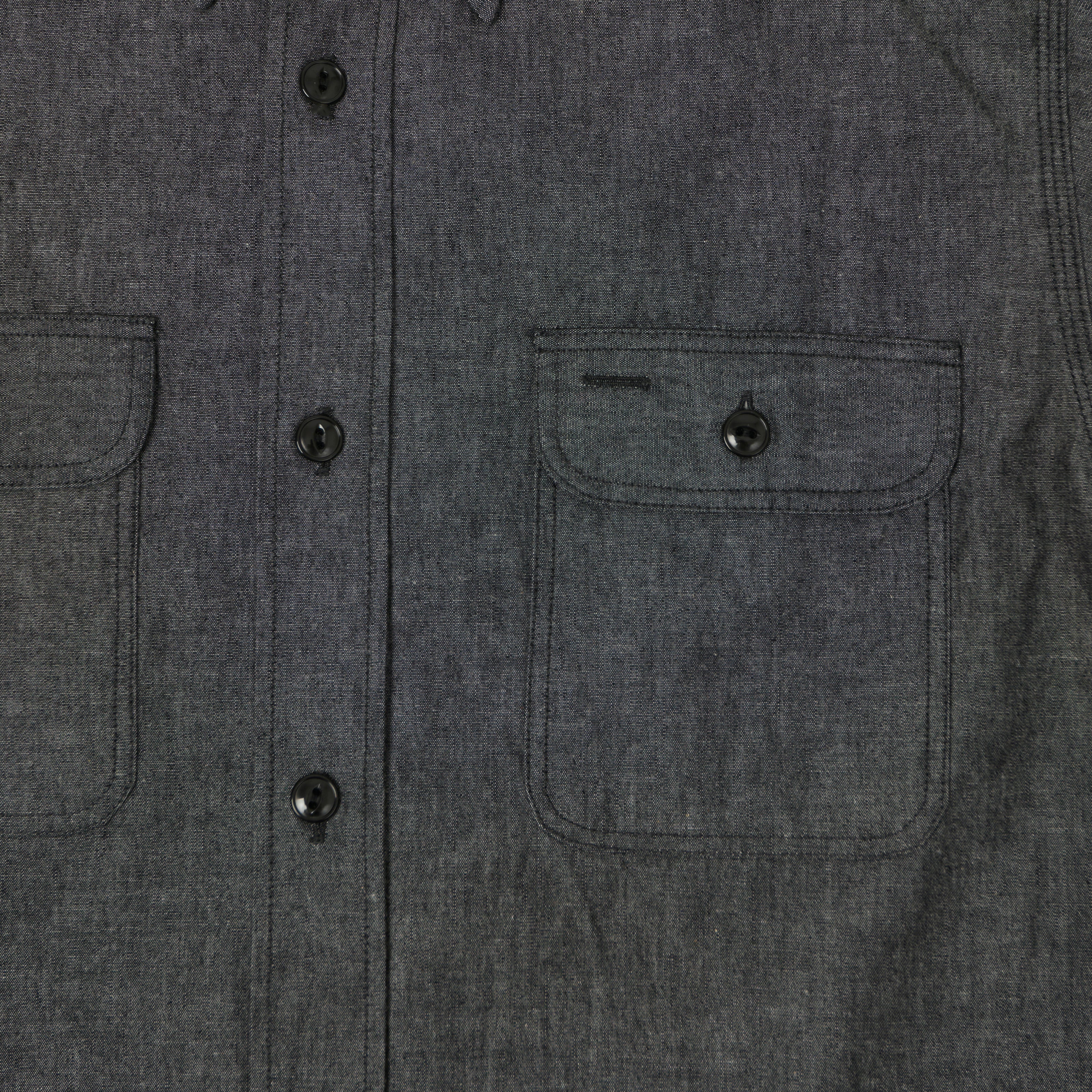 Sugar Cane Chambray Work Shirt - Charcoal