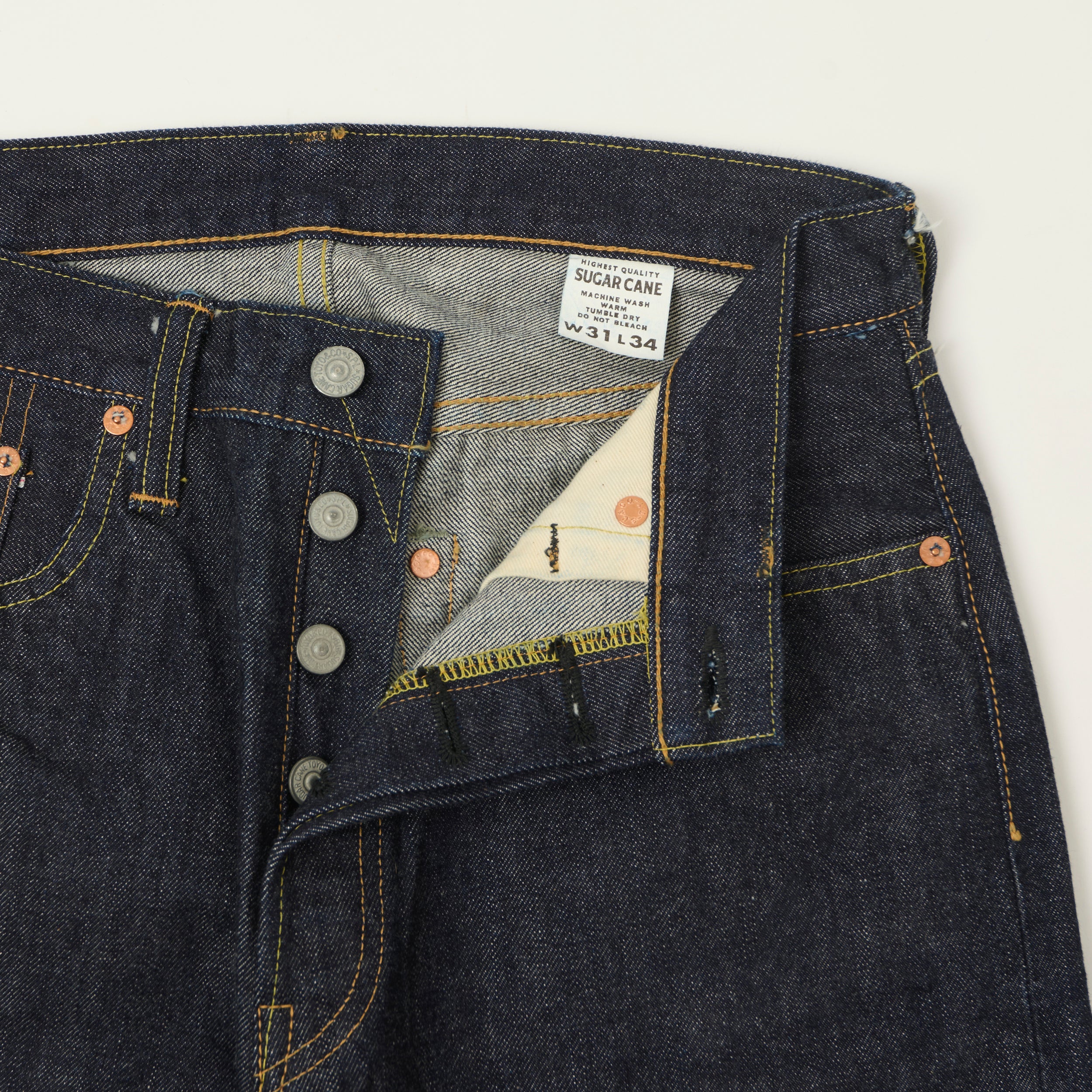 Sugar Cane 1947 Model 14.25oz Denim Shorts - One Wash