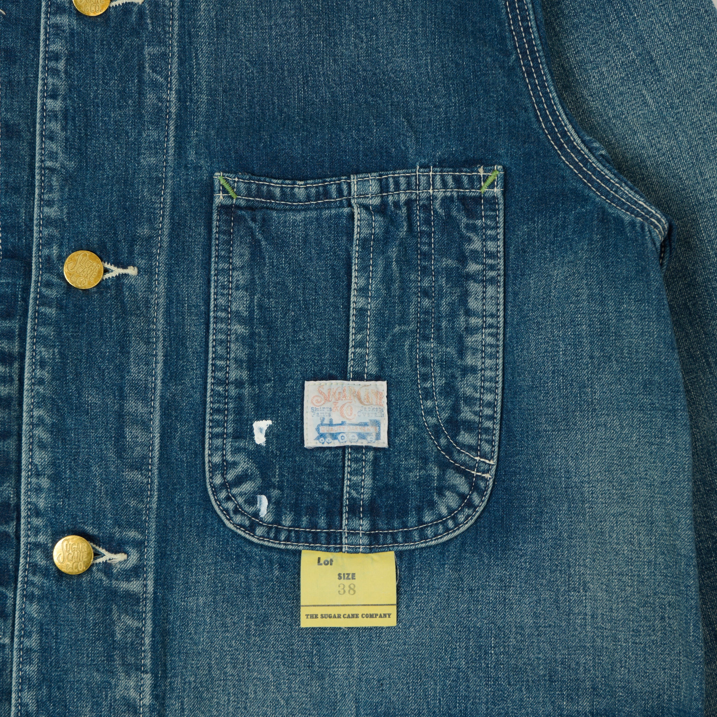 Sugar Cane 11oz Denim Work Coat - Splatter Wash – SON OF A STAG
