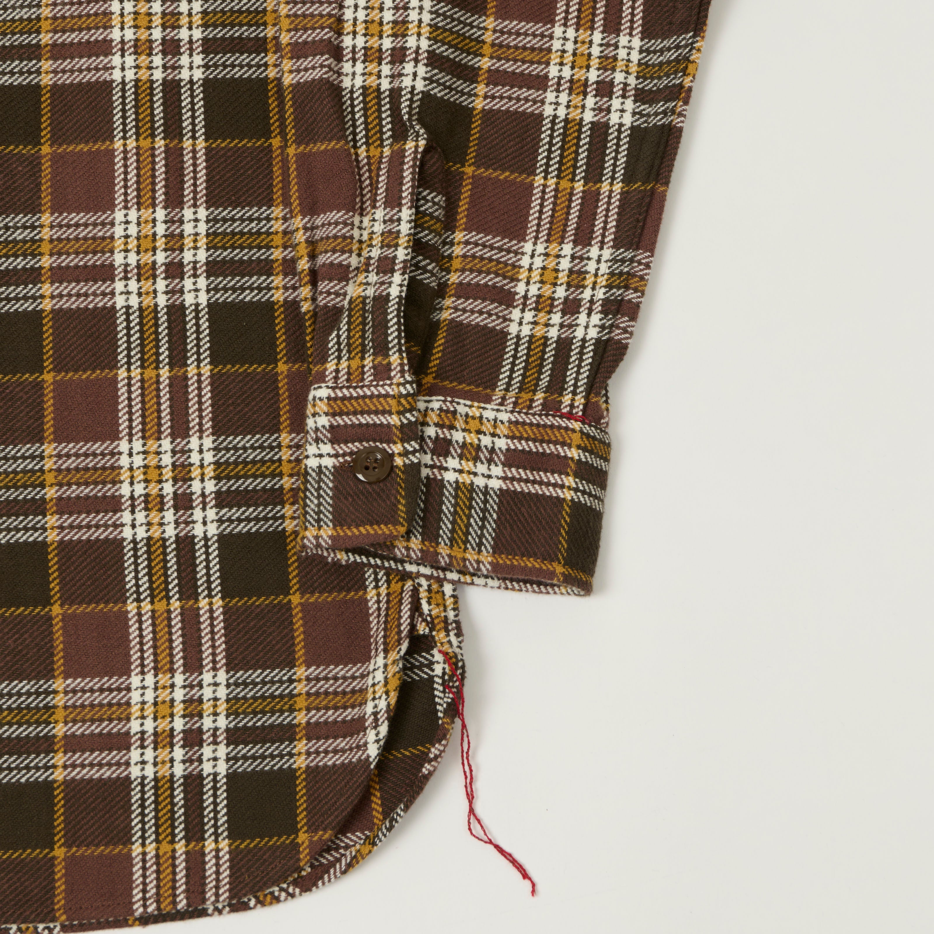 Sugar Cane Twill Check Work Shirt - Brown – SON OF A STAG