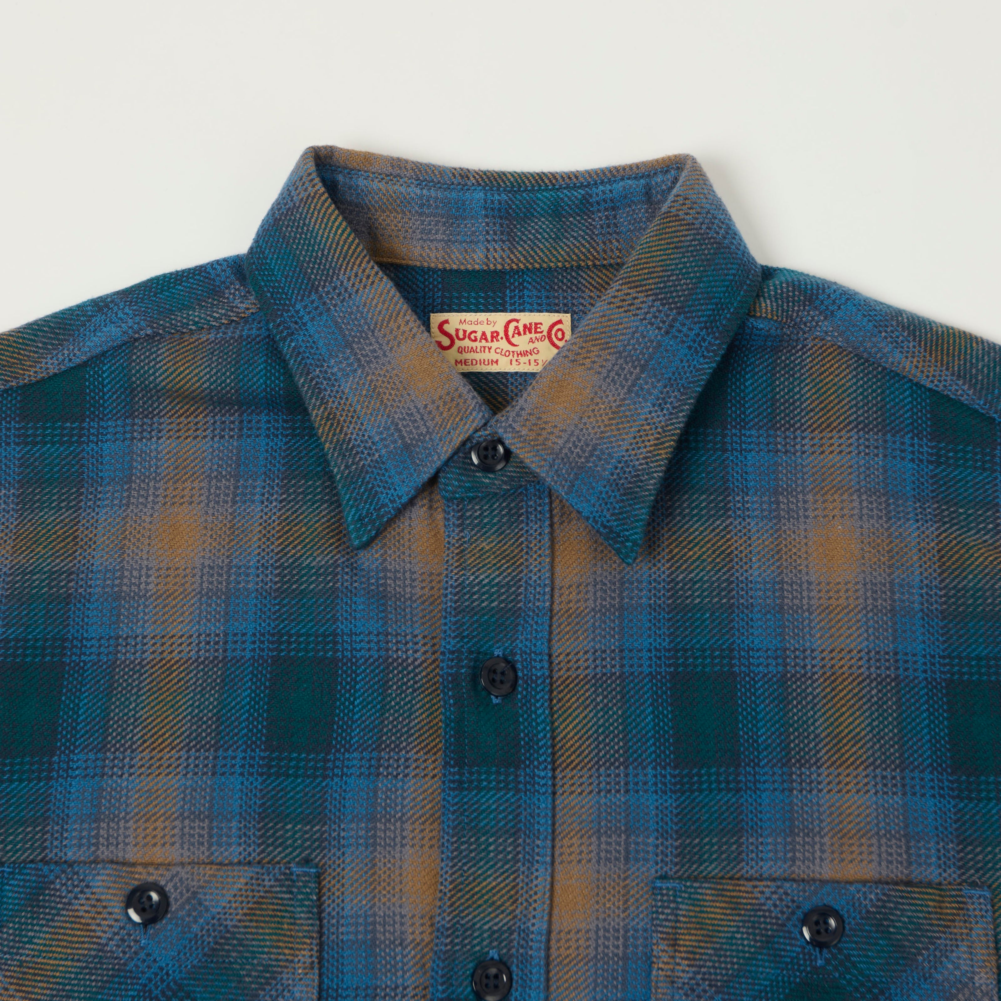 Sugar Cane Twill Check Work Shirt - Blue – SON OF A STAG